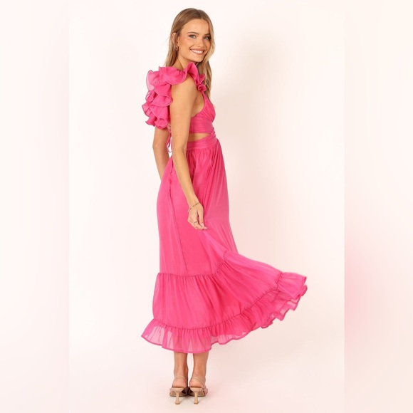 Petal and Pup Bonito Midi Dress - Berry size L - Picture 6 of 16